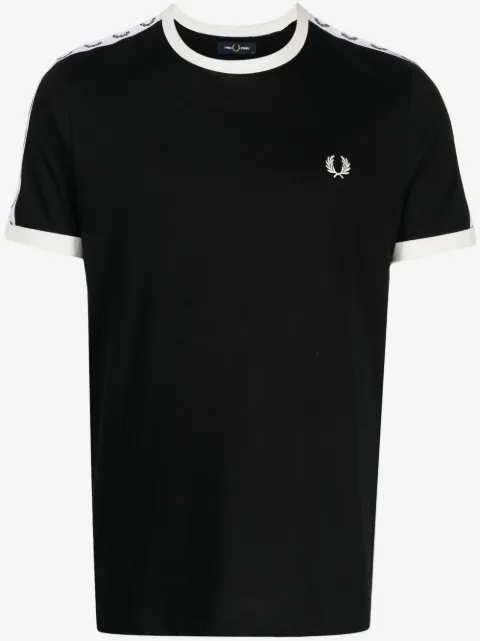 Fred Perry logo-tape cotton T-shirt