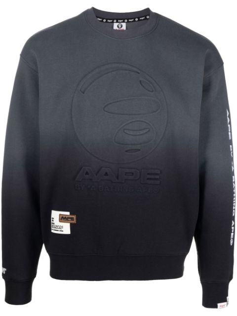 AAPE BY *A BATHING APE logo-embossed gradient sweatshirt Men