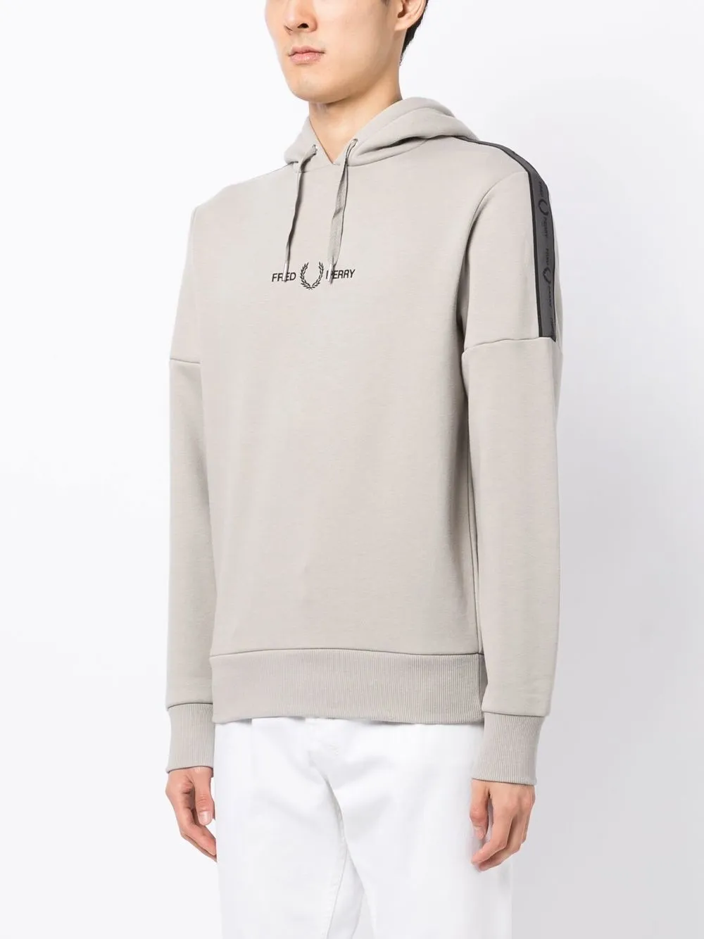 Fred perry embroidered hoodie Clearance