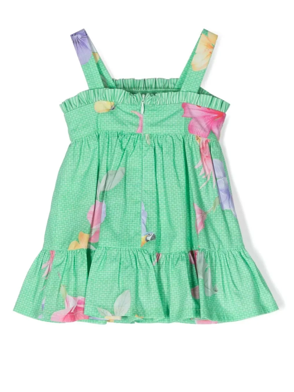 Lapin House Jurk met bloemenprint - Groen