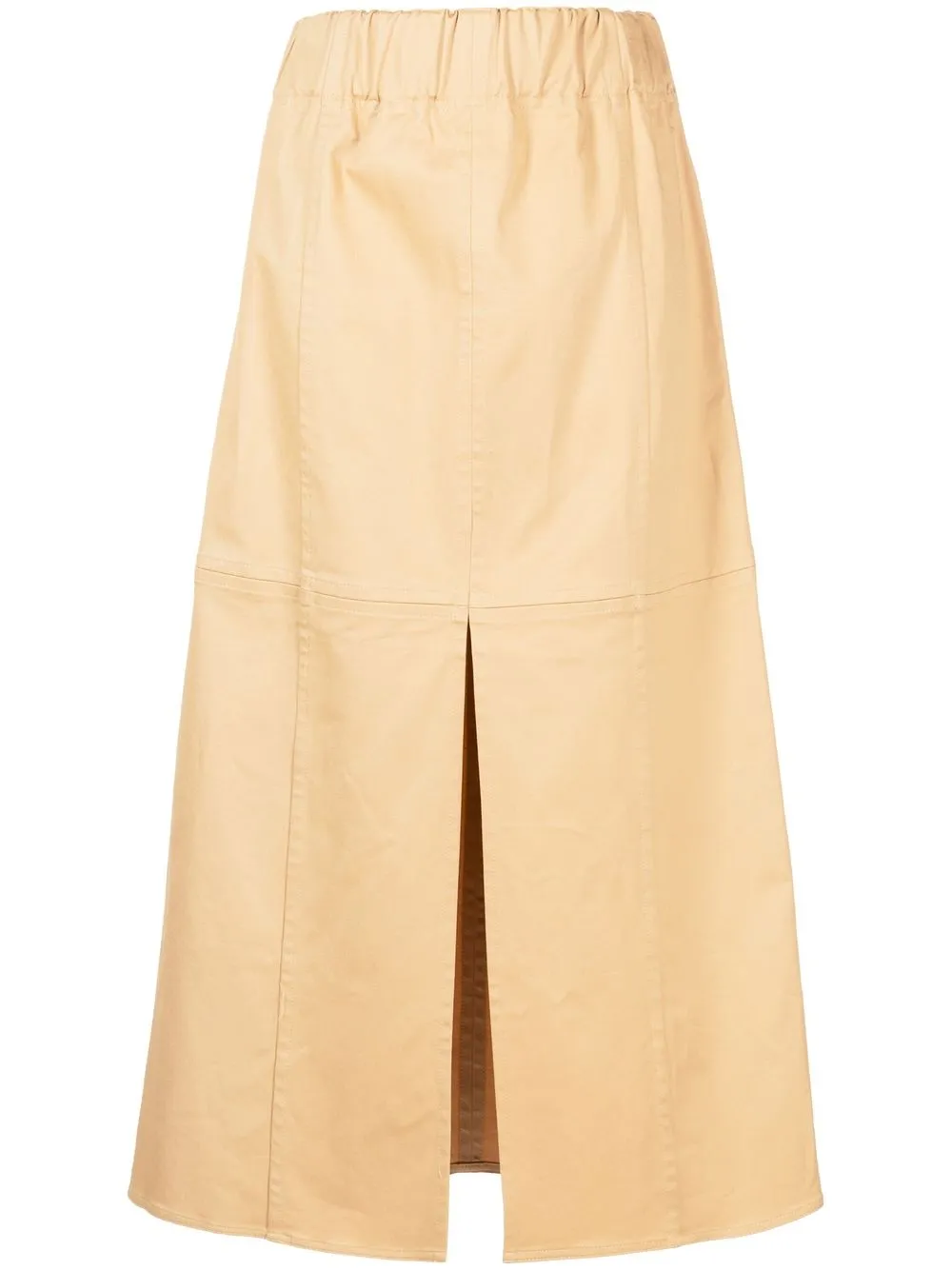 

By Malene Birger A-line cotton midi skirt - White