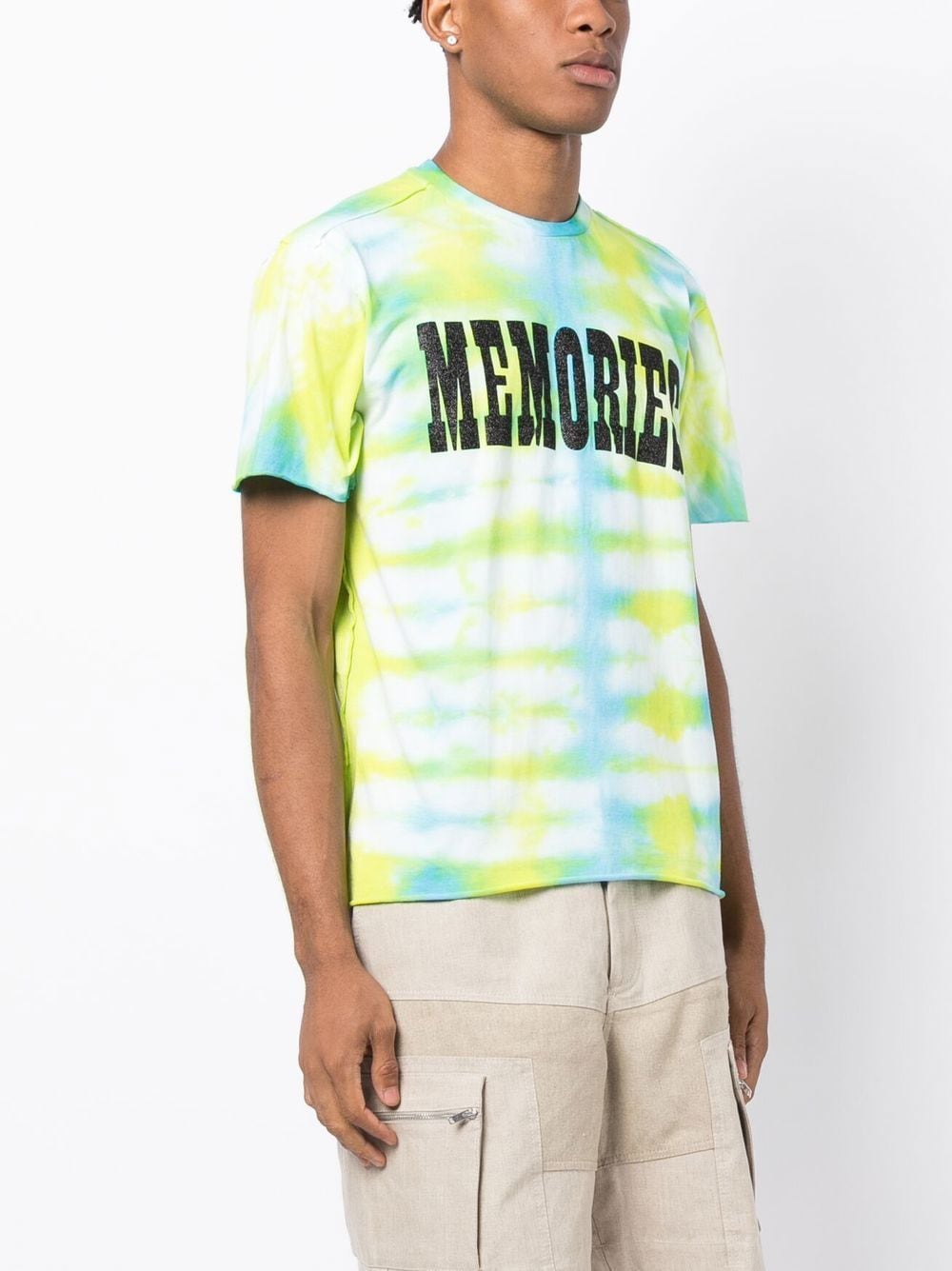 Shop Stain Shade X Hiroshi Fujiwara Tie-dye Print T-shirt In Green