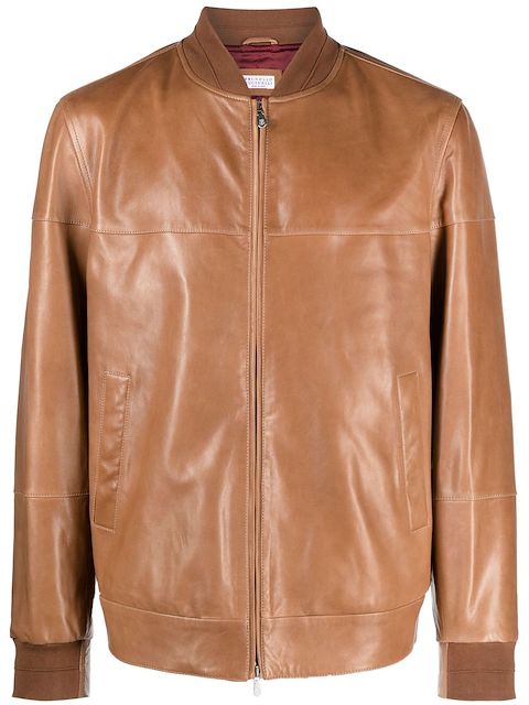 Brunello Cucinelli Bomberjacke aus Leder