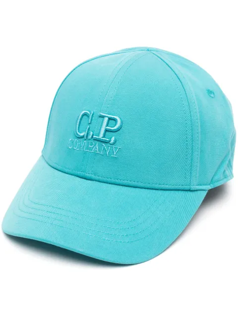 C.P. Company Kids logo-embroidered cotton cap 