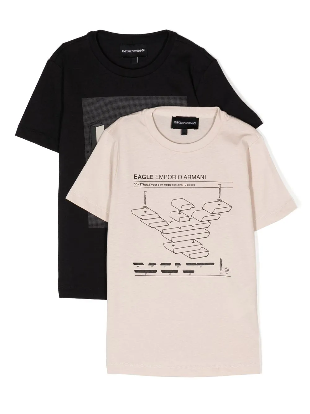 

Emporio Armani Kids logo-print T-shirt set - Blue