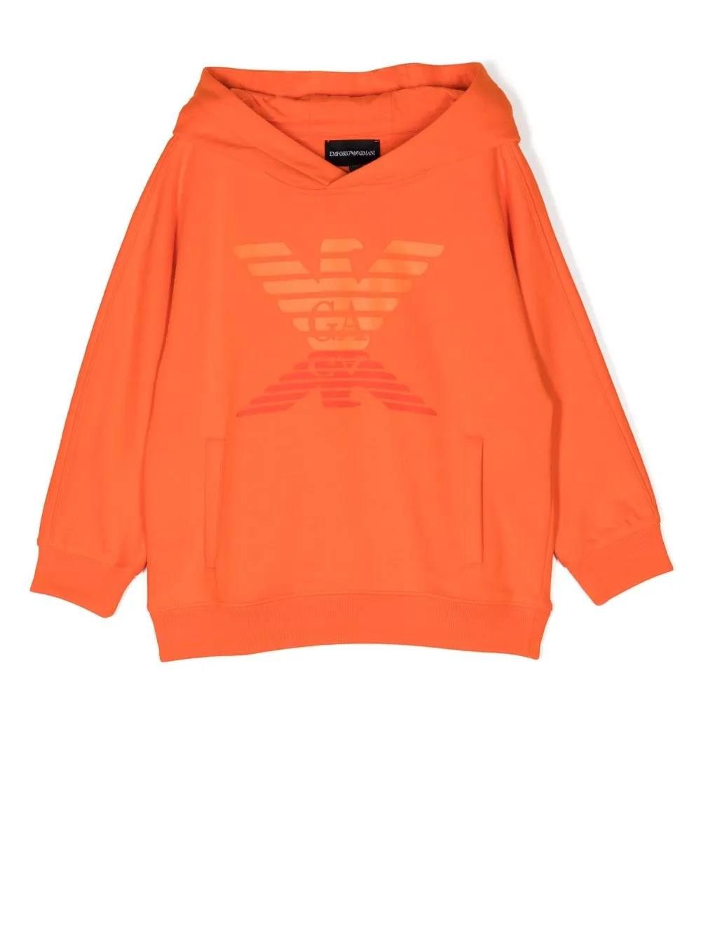 

Emporio Armani Kids logo-print hoodie - Orange