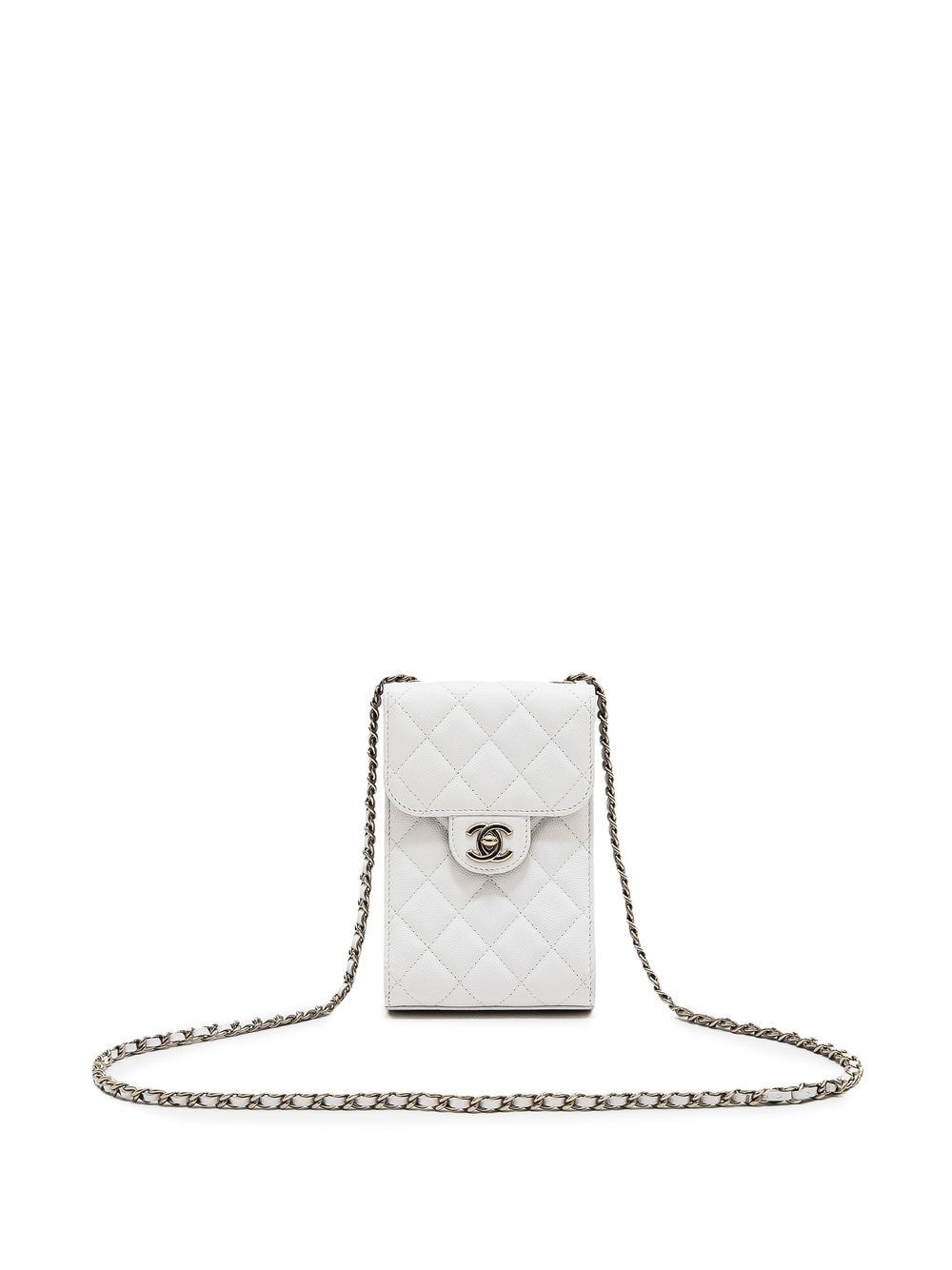 Chanel Pre-owned 2021-2022 CC Turn-Lock Mini Bag - White