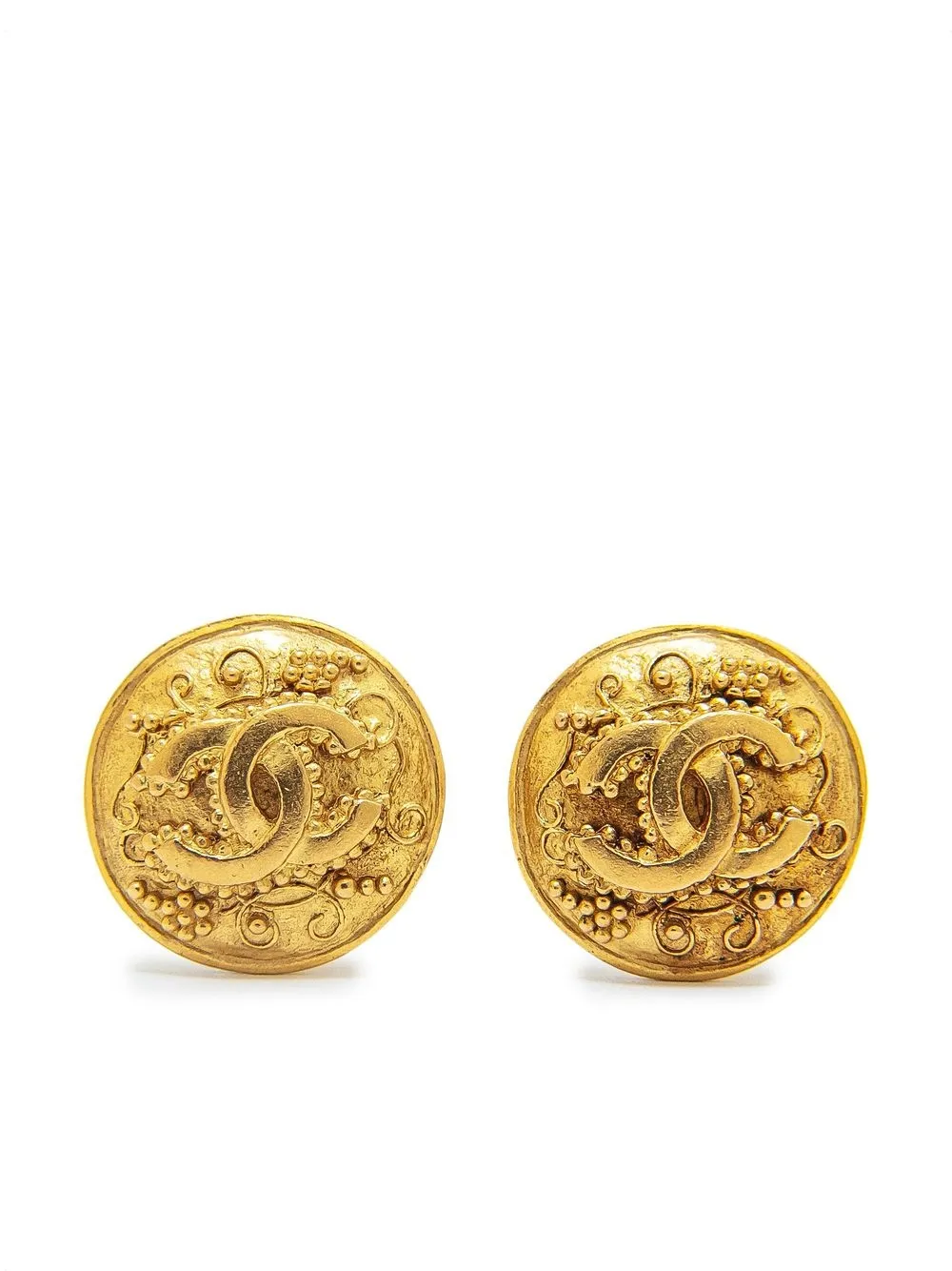 

Chanel Pre-Owned 1995 CC logo clip-on earrings - Gold