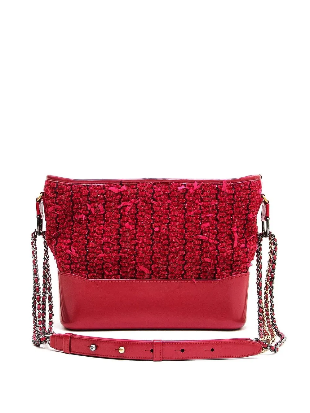 

Chanel Pre-Owned 2016-2017 Gabrielle tweed shoulder bag - Pink
