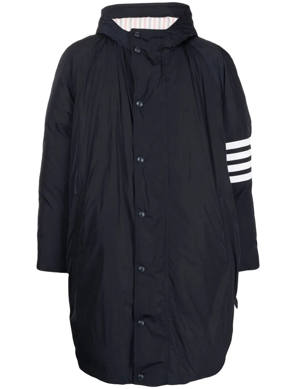 

Thom Browne striped padded jacket - Black