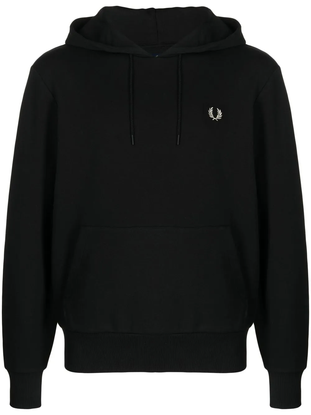 

Fred Perry logo-print cotton hoodie - Black