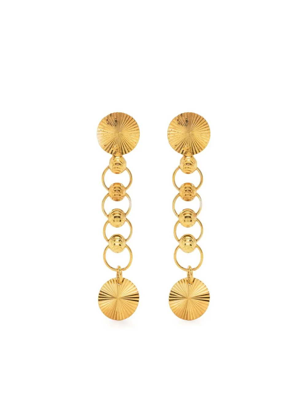 

Hzmer Jewelry gold-plated drop earrings