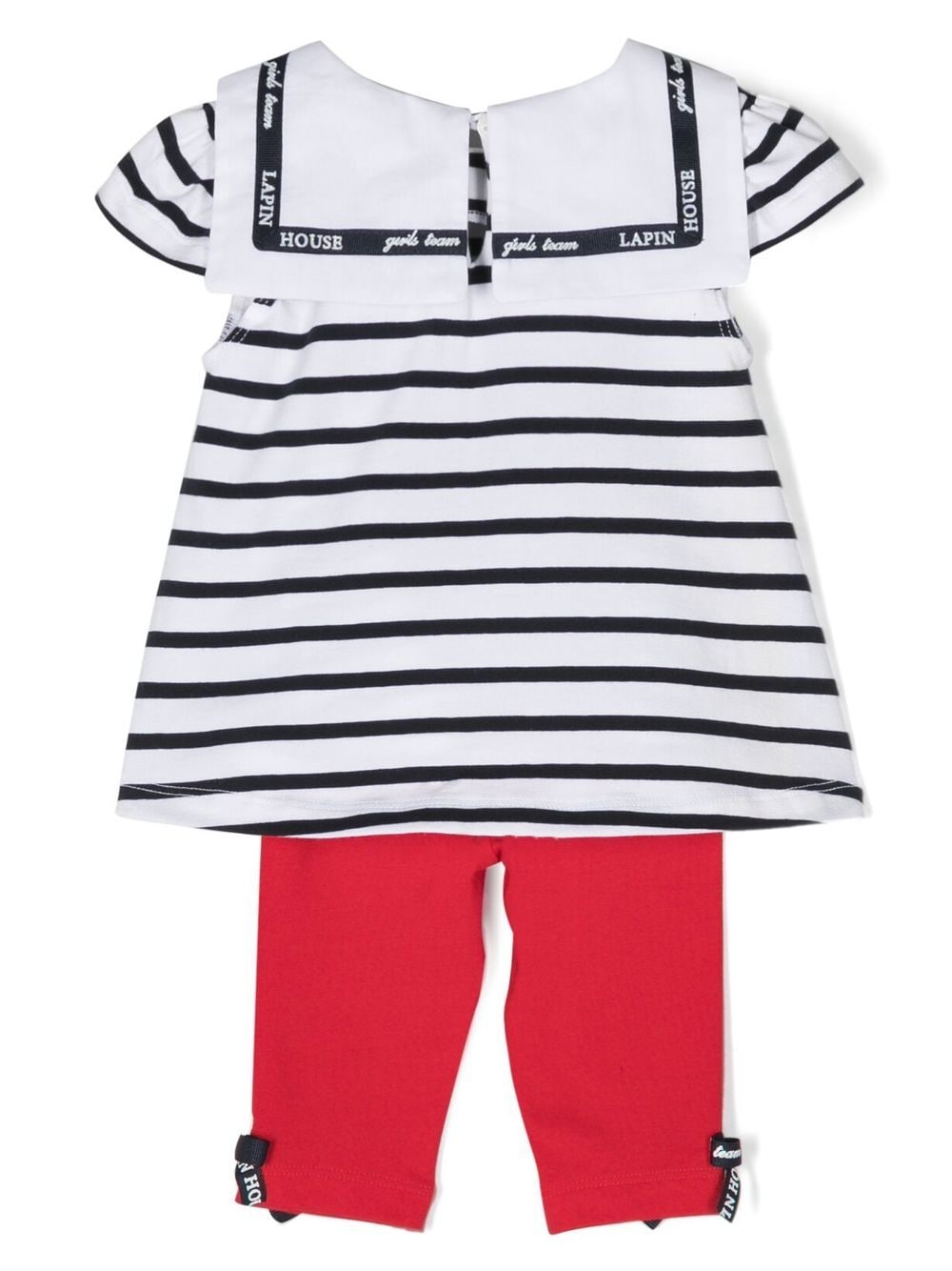 Lapin House Shirt en legging met hondenprint - Rood