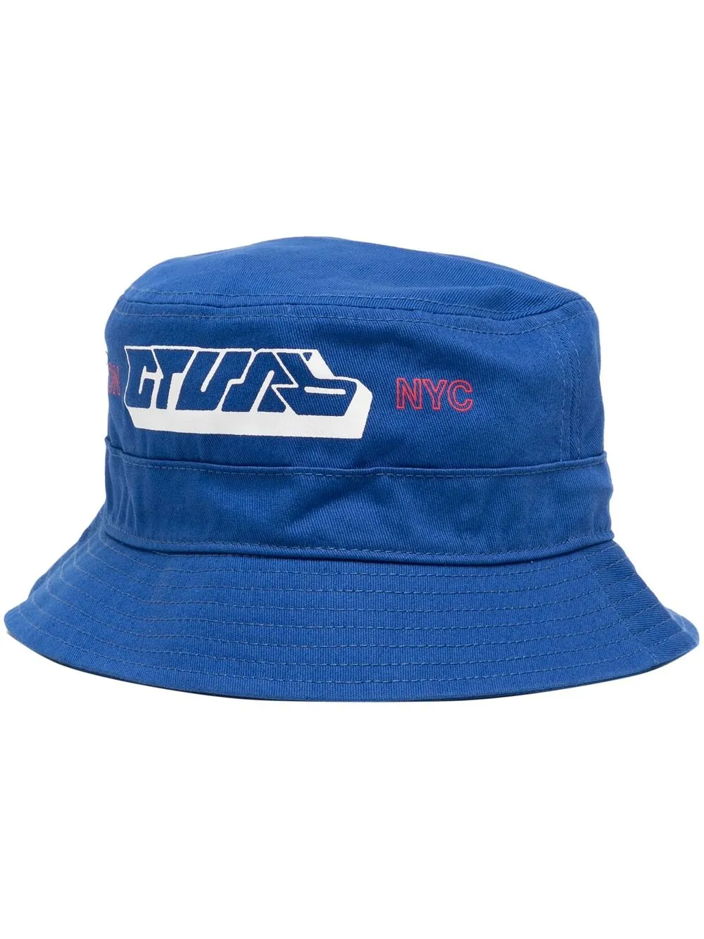

Heron Preston logo-patch bucket hat - Blue