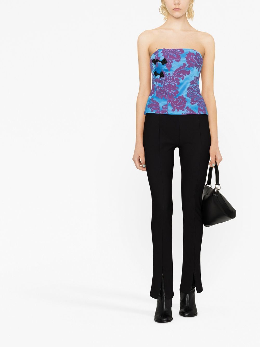 Marques'Almeida Strapless top - Blauw