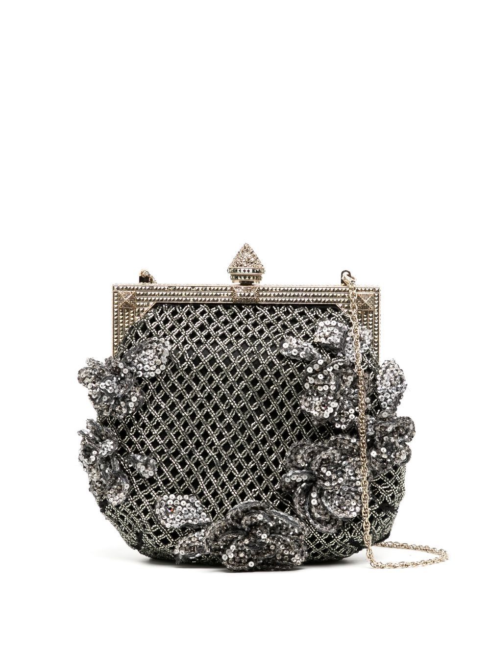 Valentino Garavani Pre-Owned Metallic Weave Clutch - Farfetch