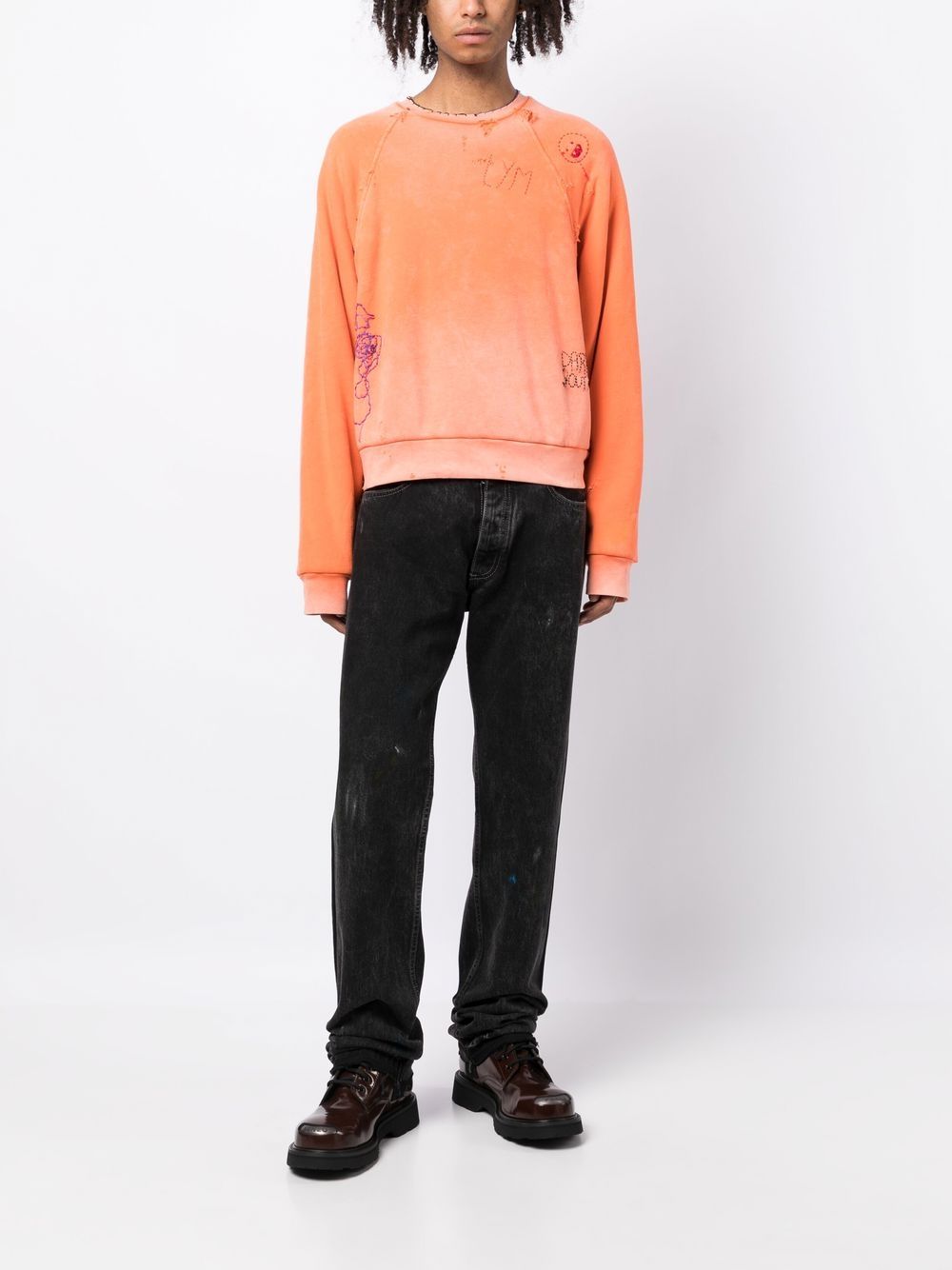 Liberal Youth Ministry Sweater met borduurwerk - Oranje