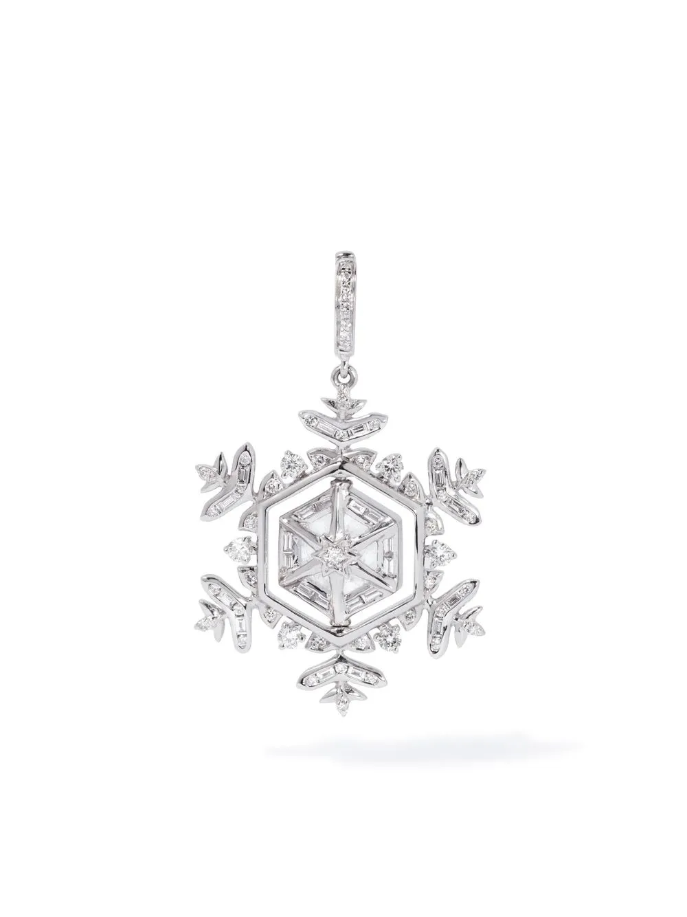 

Annoushka 18kt white gold Spinning Snowflake charm - Silver
