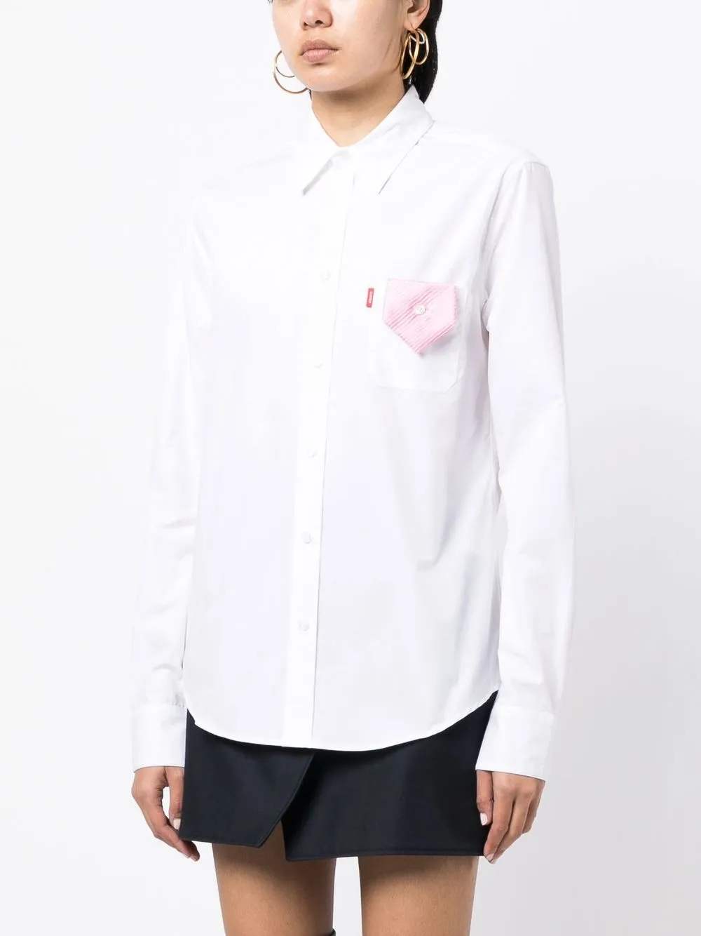 Coperni Tie-detail Shirt In White