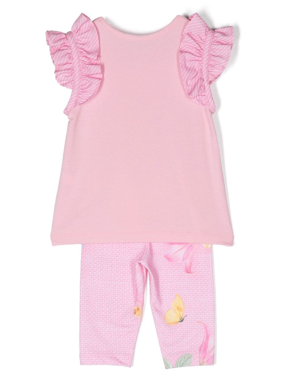 Shop Lapin House Graphic-print Trouser Set In Pink