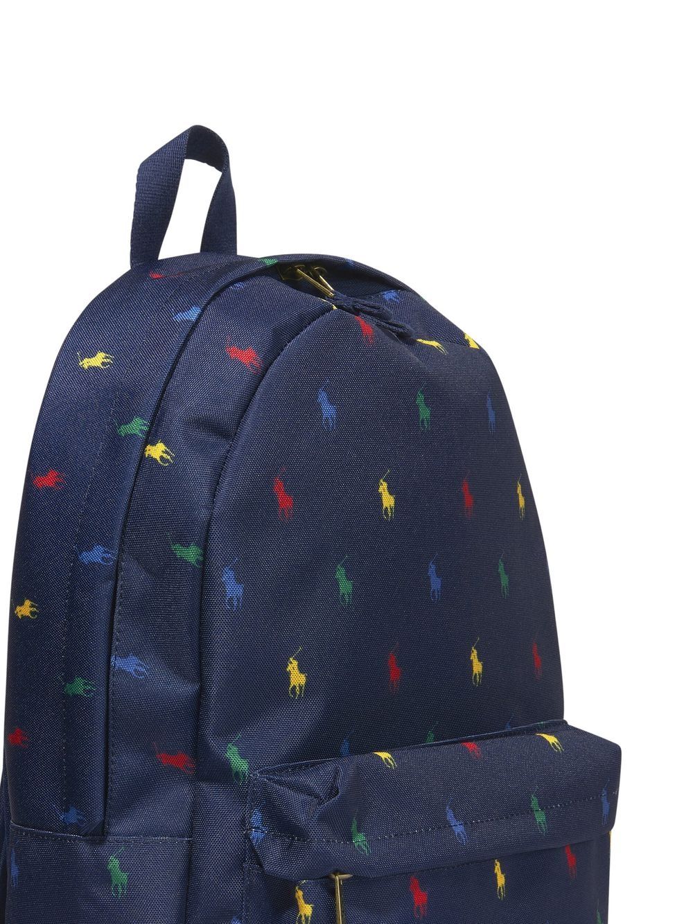 Image 2 of Ralph Lauren Kids Polo-Pony print backpack