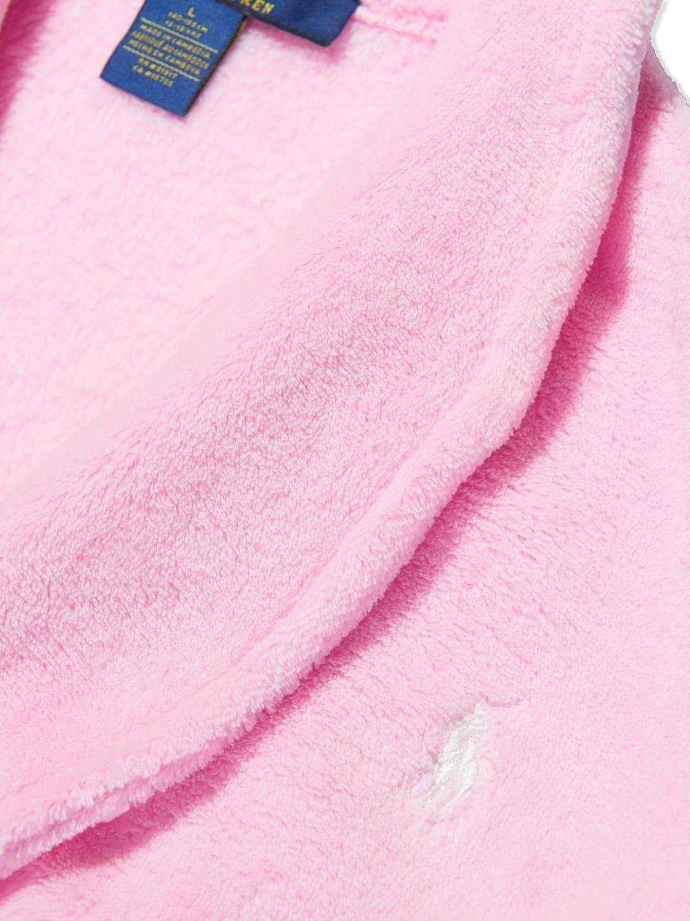 Shop Ralph Lauren Logo-embroidered Robe In Pink