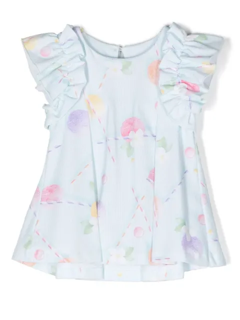 Lapin House floral-print sleeveless dress