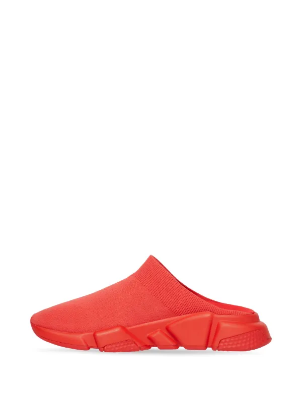 Balenciaga Speed knitted slip on sneakers men Elastane Polyester Elastane Polyester Rubber 39 Red