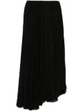 Balenciaga pleated midi skirt - Black