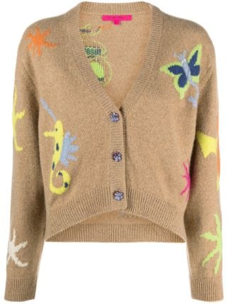 The Elder Statesman Fantastical intarsia-knit Cardigan - Farfetch