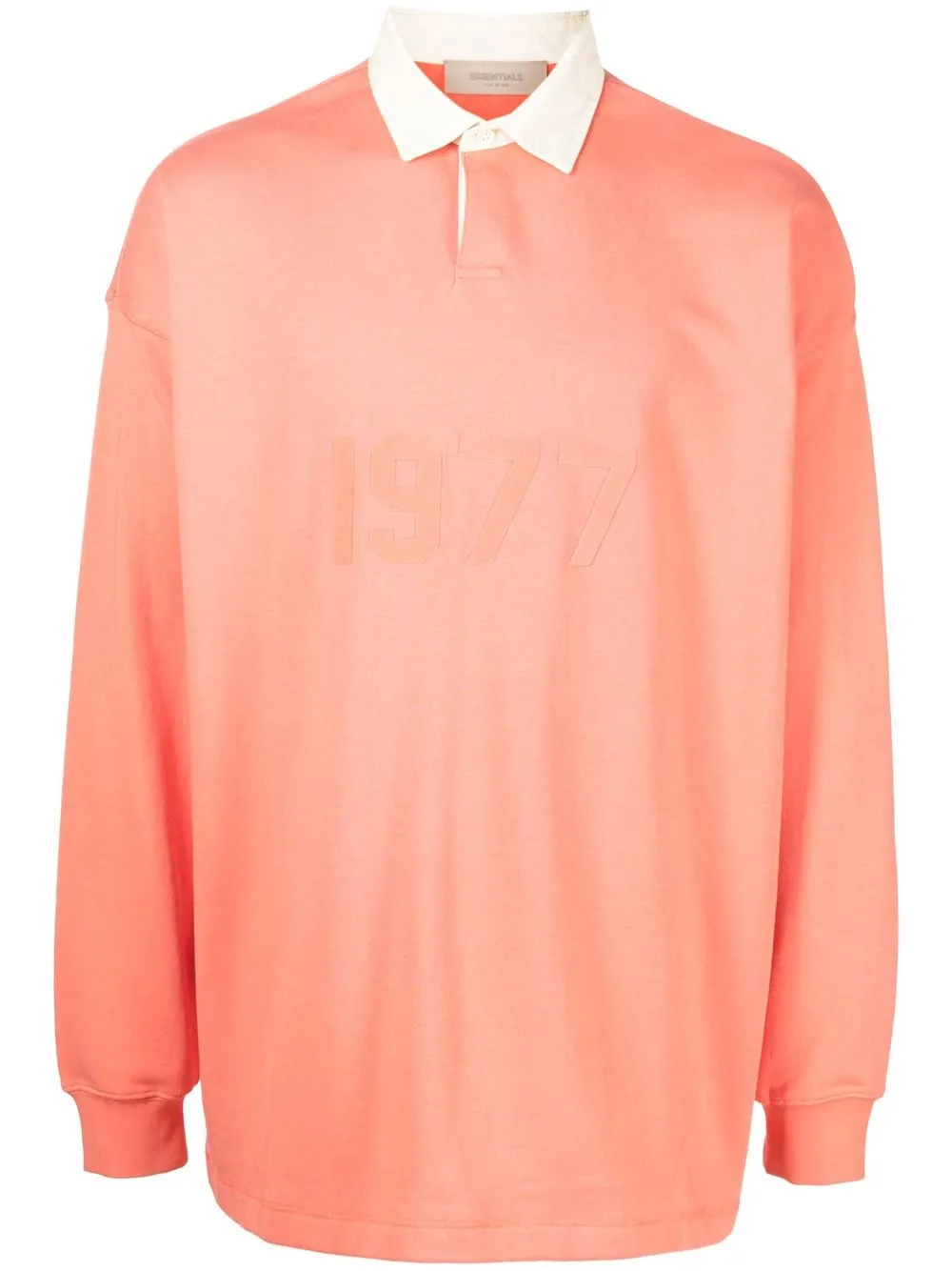 

FEAR OF GOD ESSENTIALS contrast-collar cotton polo shirt - Orange