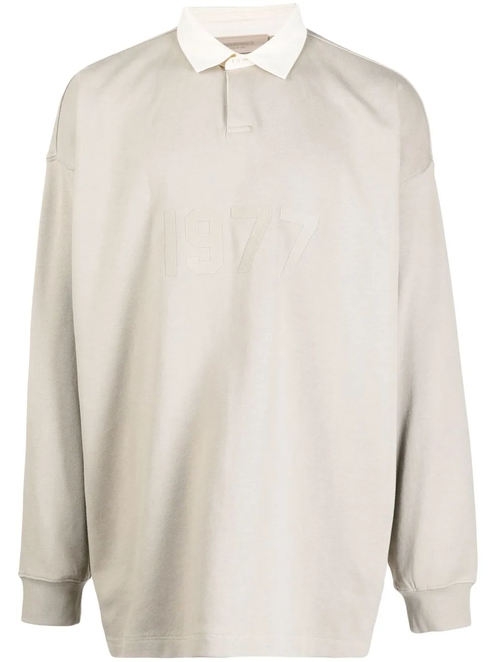 

FEAR OF GOD ESSENTIALS contrast-collar cotton polo shirt - Grey