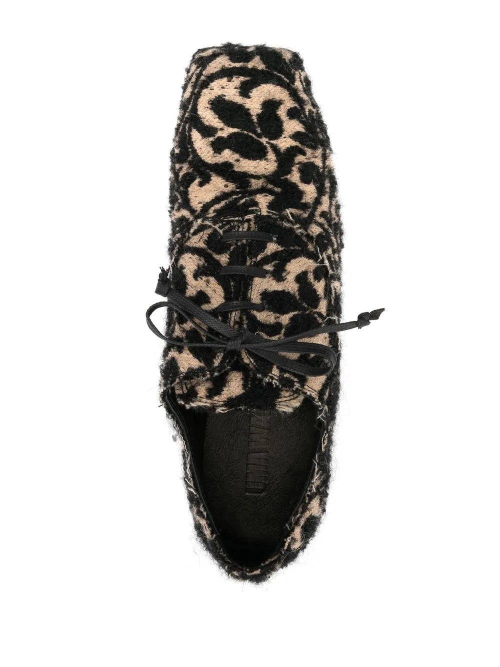 Jacquard Square-Toe Brogues