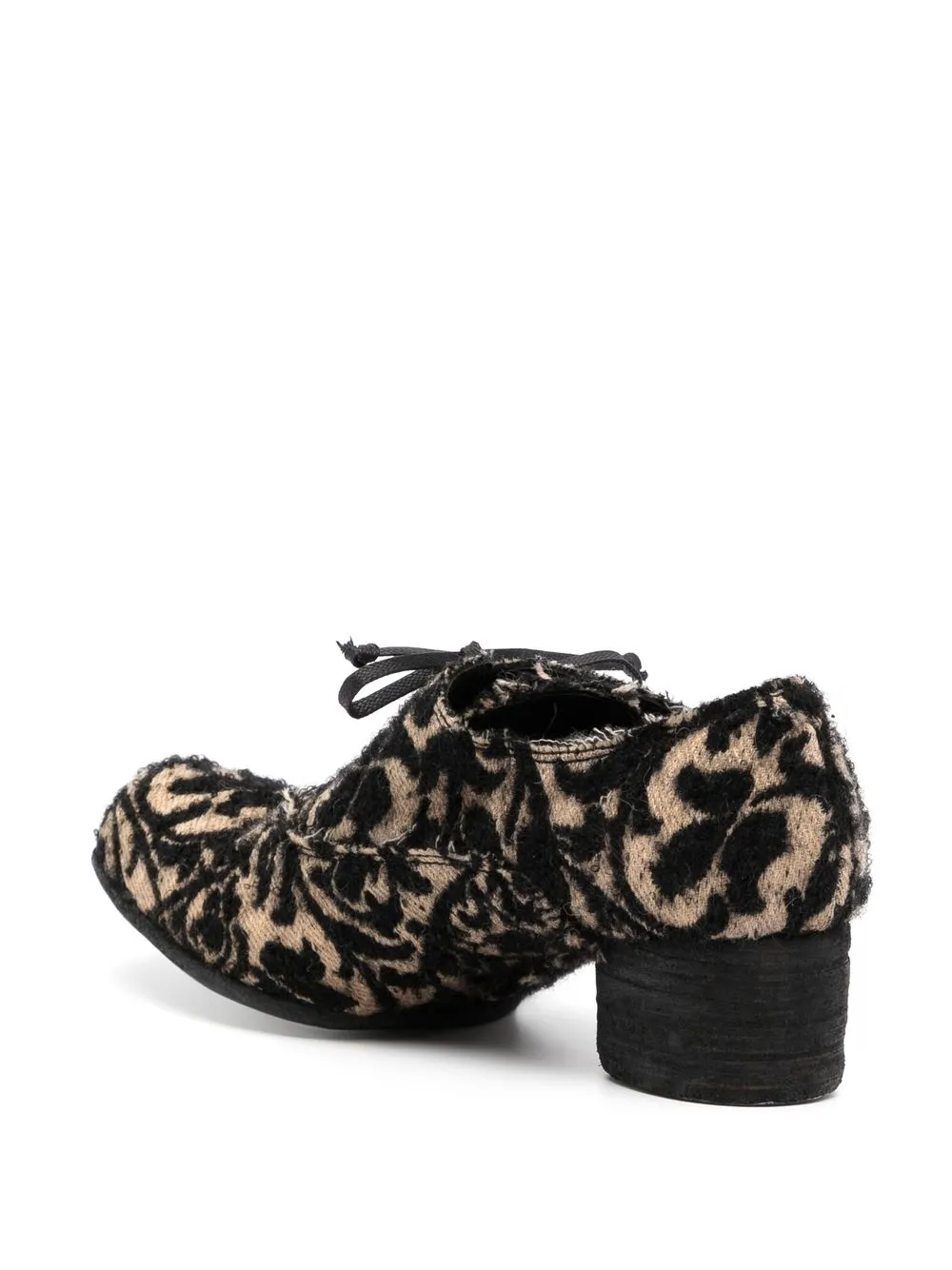 Jacquard Square-Toe Brogues