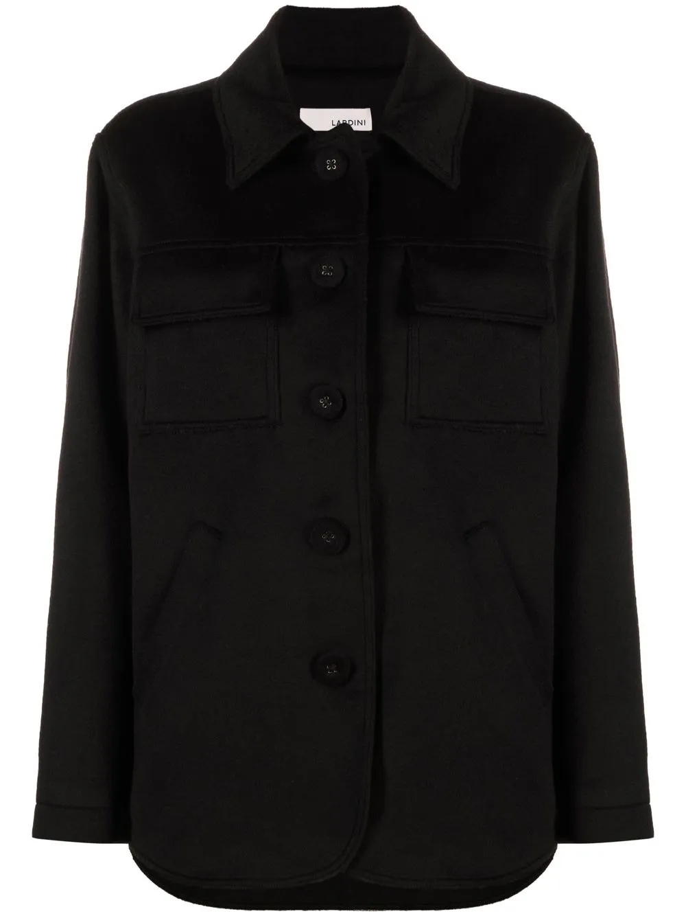 

Lardini buttoned cashmere jacket - Black