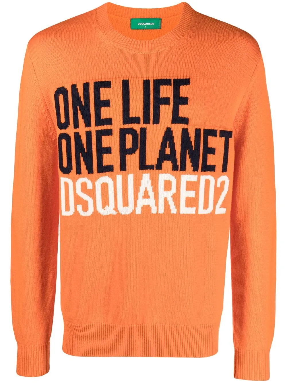 

Dsquared2 One Life One Planet knitted sweater - Orange