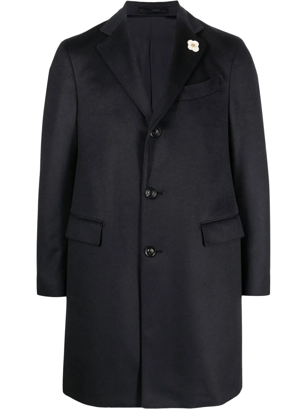 

Lardini single-breasted cashmere overcoat - Grey