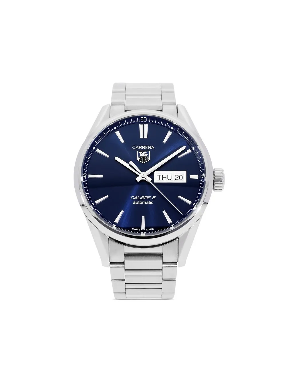 

TAG Heuer 2017 pre-owned Carrera Calibre 5 Day-Date Automatic 41mm - Blue