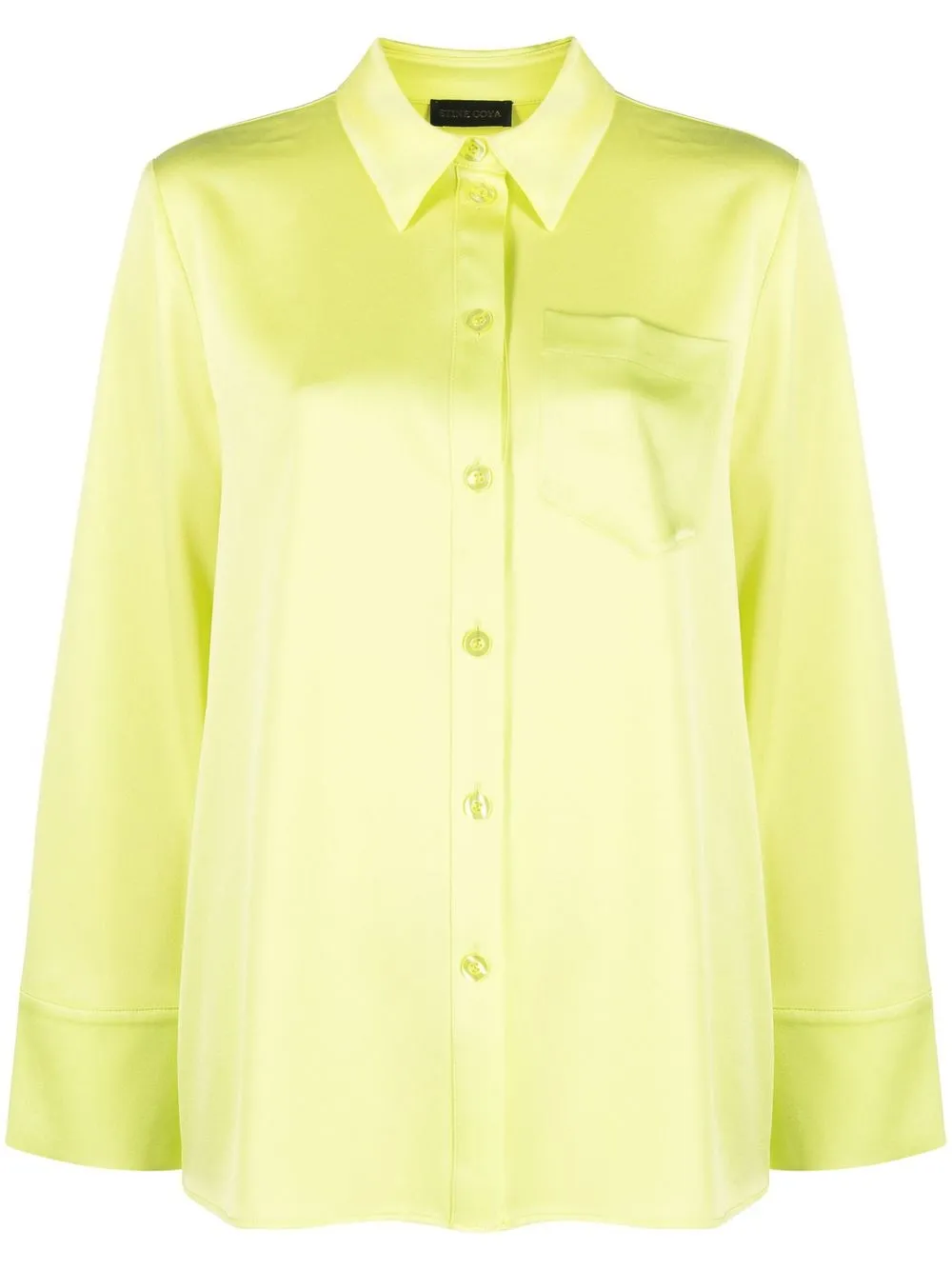

Stine Goya Summer oversized satin shirt - Green