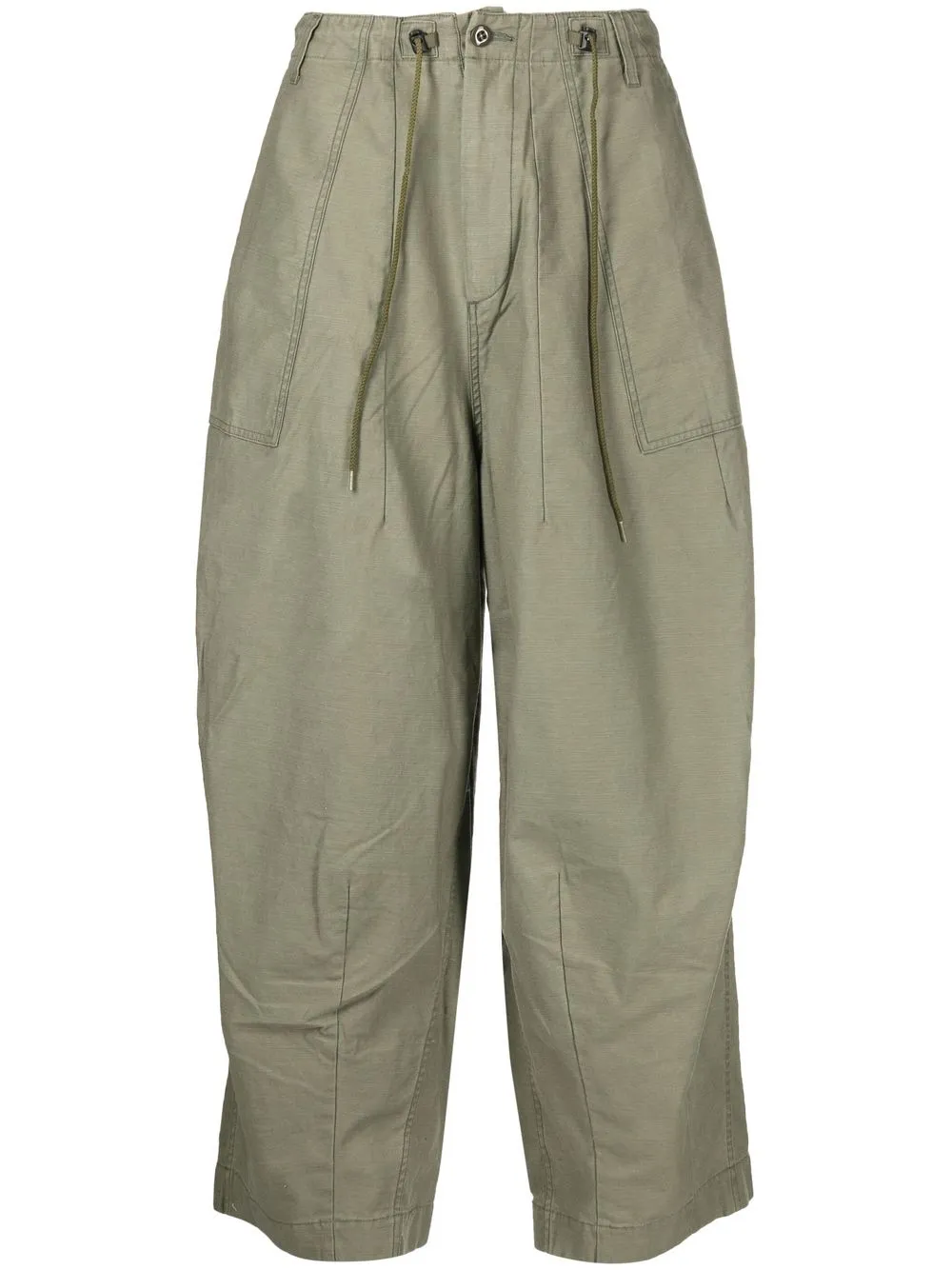 

Needles pantalones oversize con cordones en la pretina - Verde