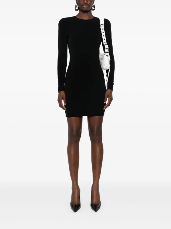 ワンピース BALENCIAGA Balenciaga Semi Fitted Mini Dress Balenciaga long-sleeve Fitted Mini Dress | Black | FARFETCH