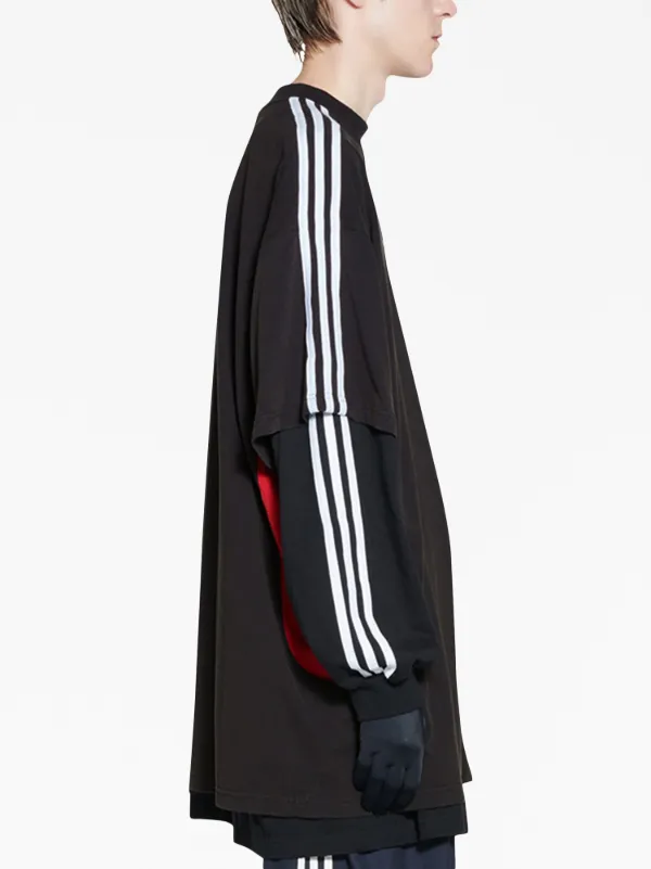 【国内発送関税込】【BALENCIAGA】 カラーブロック フ―ディー BALENCIAGA コットンジャージー カラーブロック フ―ディー ロゴ