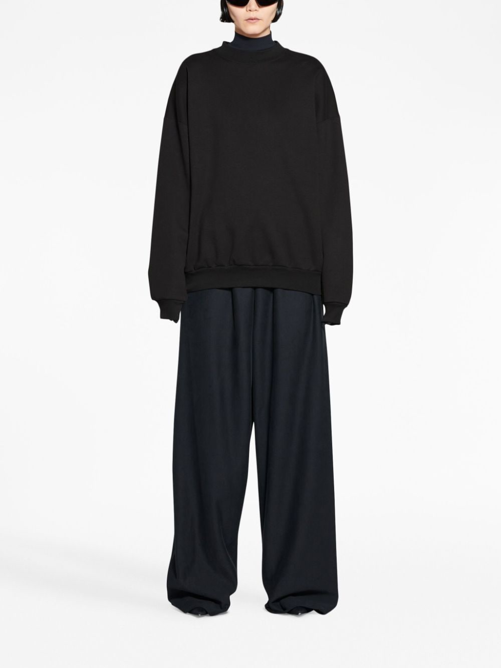 Balenciaga Sweater met verlaagde schouders - Zwart