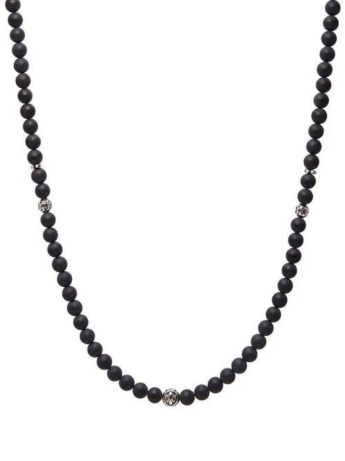 Collier serti de perles d'onyx - Nialaya Jewelry - Modalova