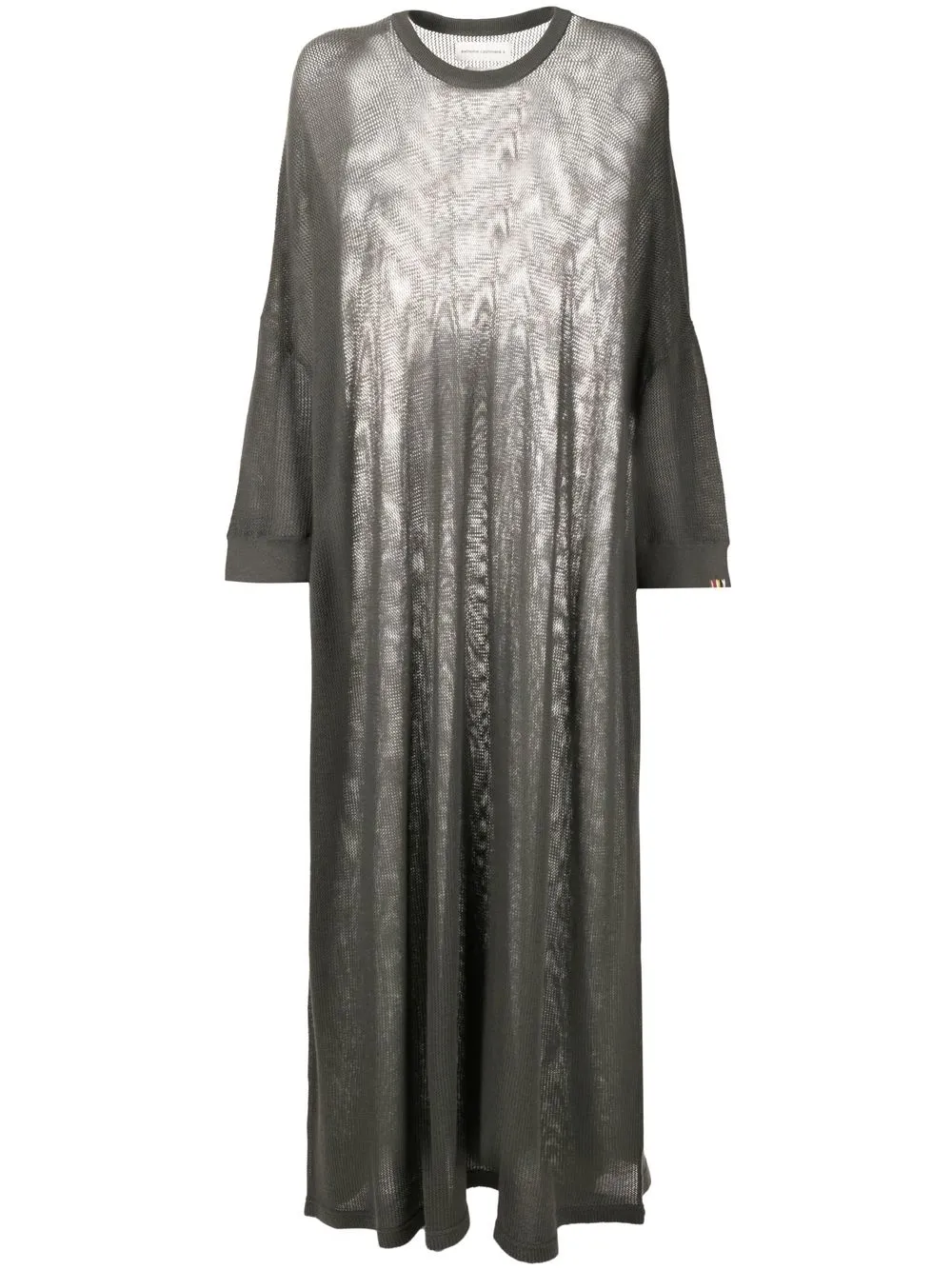 extreme cashmere long-sleeve knitted dress