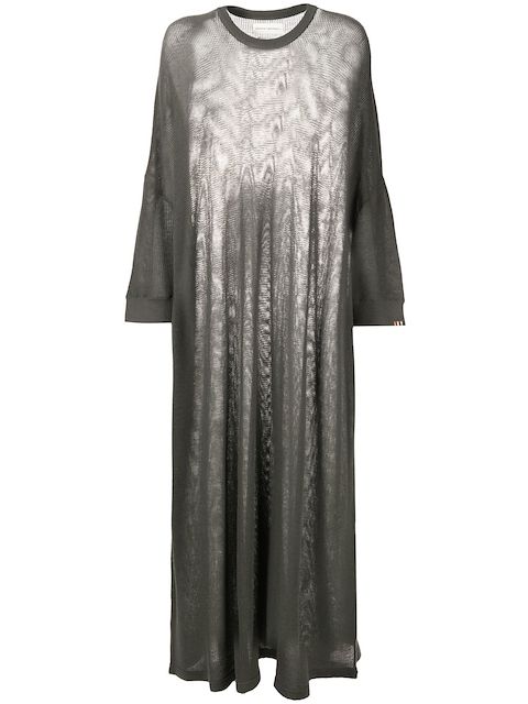 extreme cashmere ロングスリーブ ニットドレス