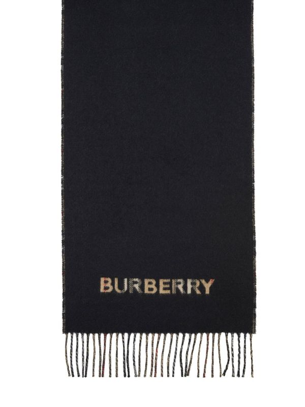 Burberry バーバリー リバーシブル チェック カシミアスカーフ - Farfetch