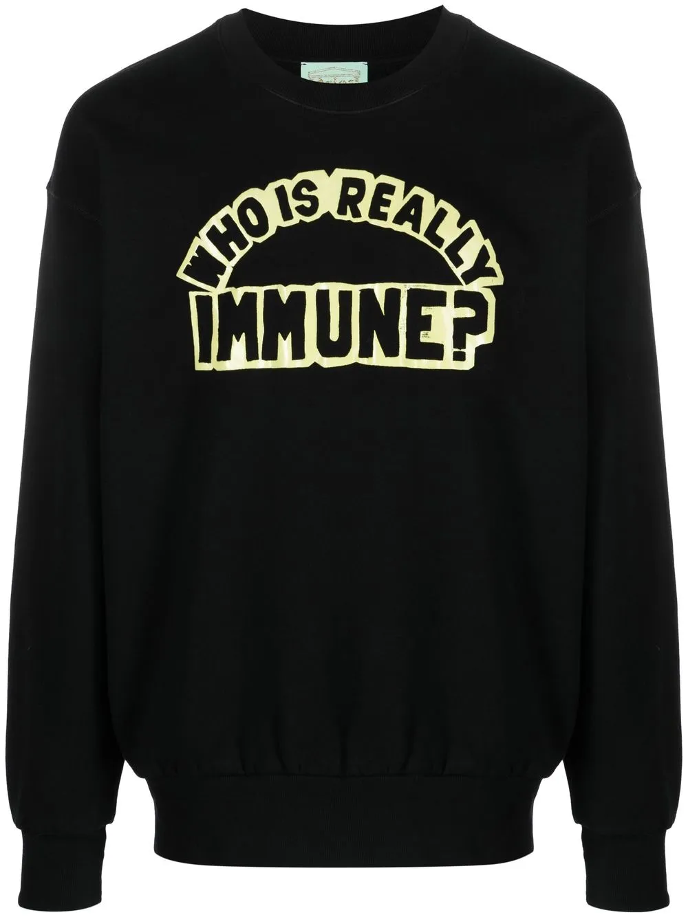 

Aries Immune slogan-print sweatshirt - Black