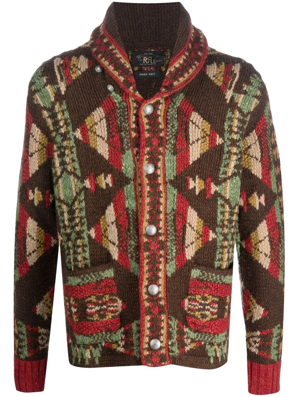 

Ralph Lauren RRL shawl-collar V-neck cardigan - Red