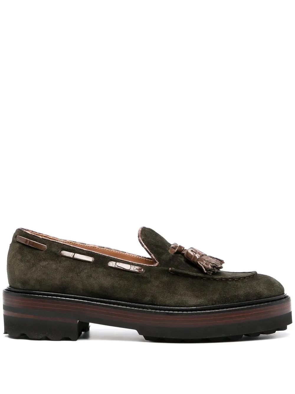 

Fratelli Rossetti suede tassel loafers - Green